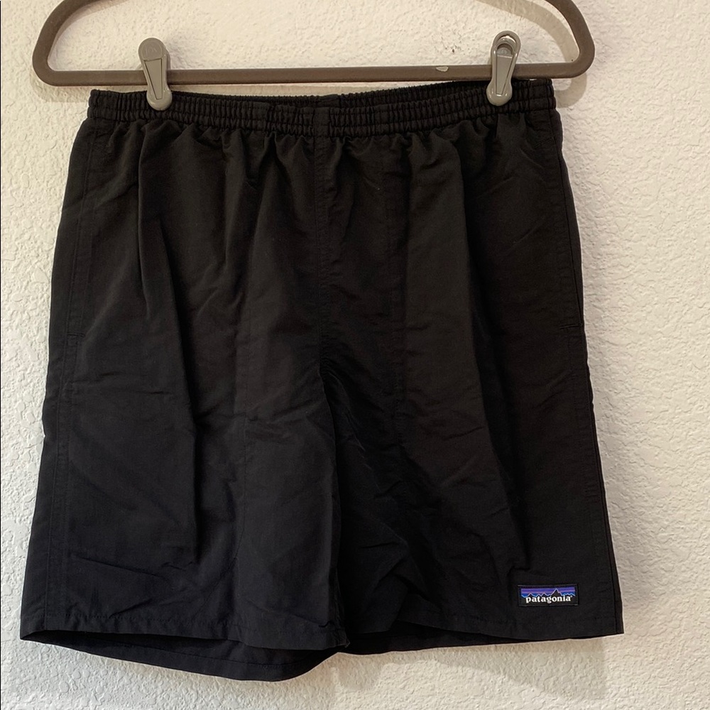 Patagonia Men's Baggies Black Slim Fit Activewear Lounge Outdoor Shorts Sz S